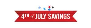 4th of July Savings