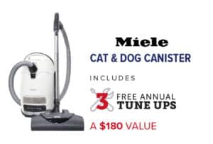 Miele Cat & Dog Canister. Includes 3 Free Annual Tune Ups. A $180 value.