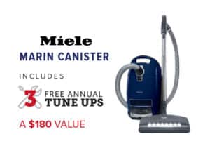 MIele Marin Canister. 3 Free Annual Tune Ups. A $180 value.