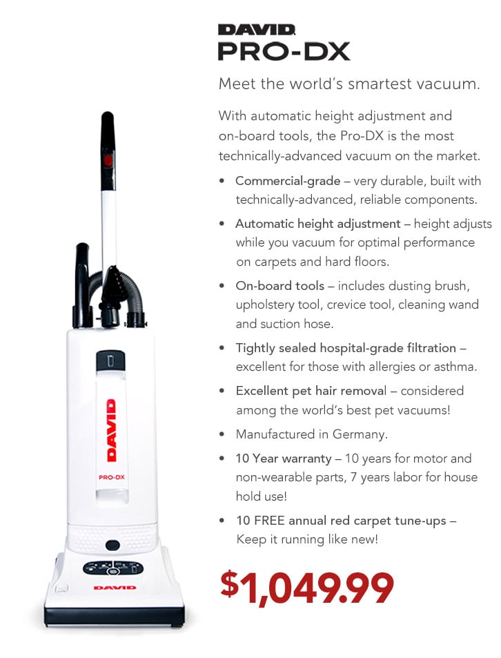 David Pro-DX. Meet the world's smartest vacuum.